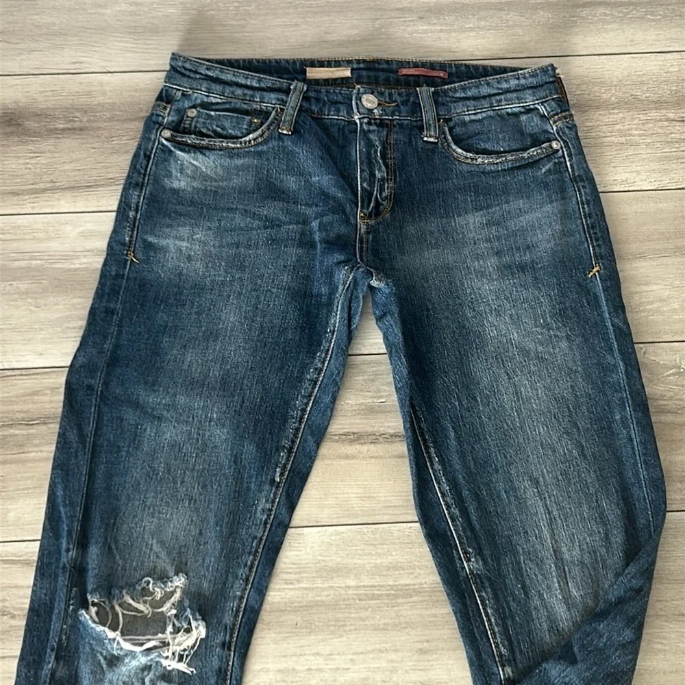 PILCRO anthropologie slim boyfriend crop jeans size 26